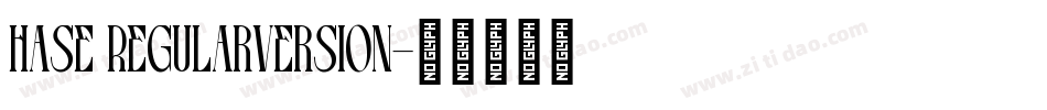 hase RegularVersion字体转换